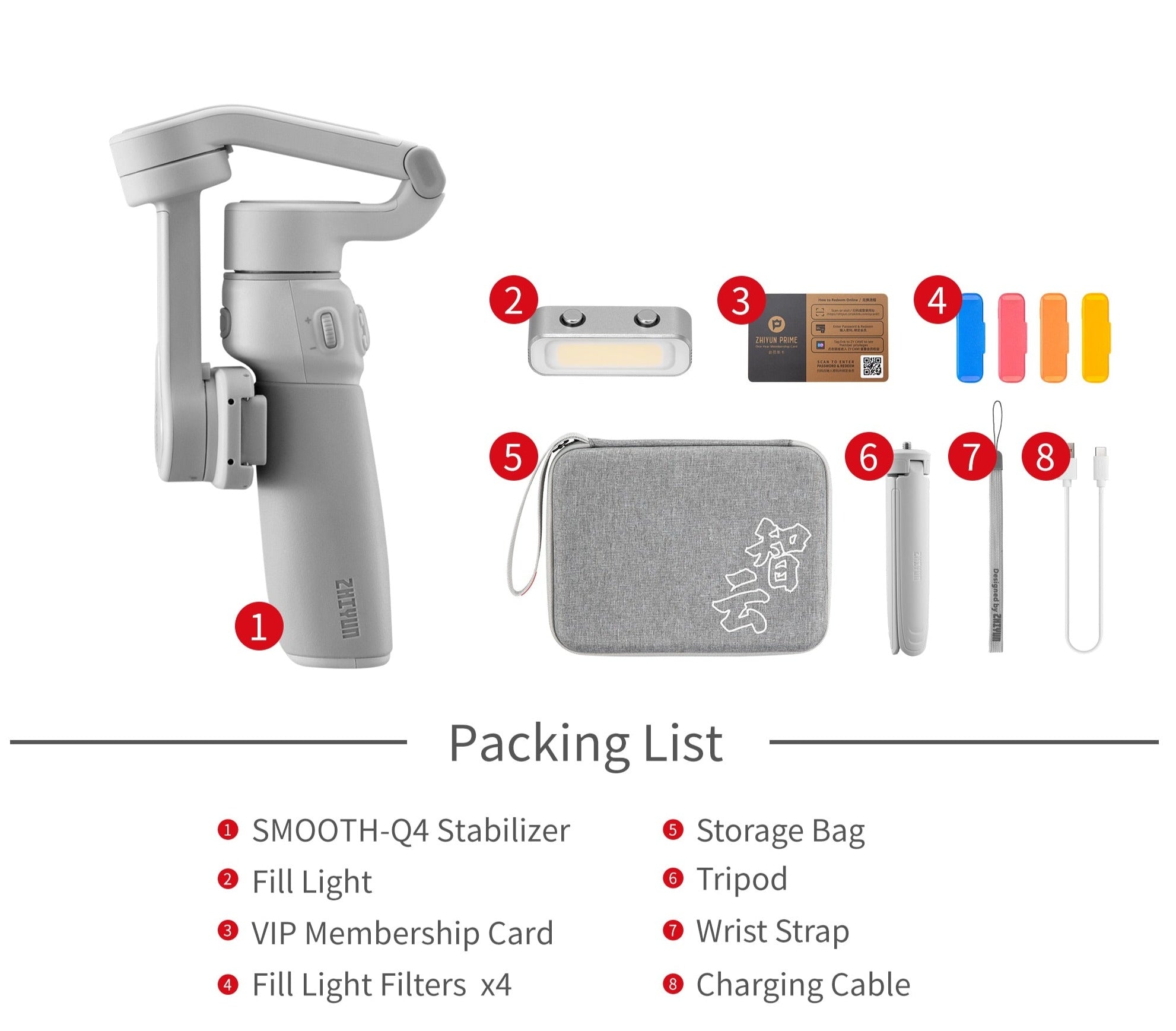 ProSteady - Smartphone Gimbal 3-Axis Portable Phone Stabilizer