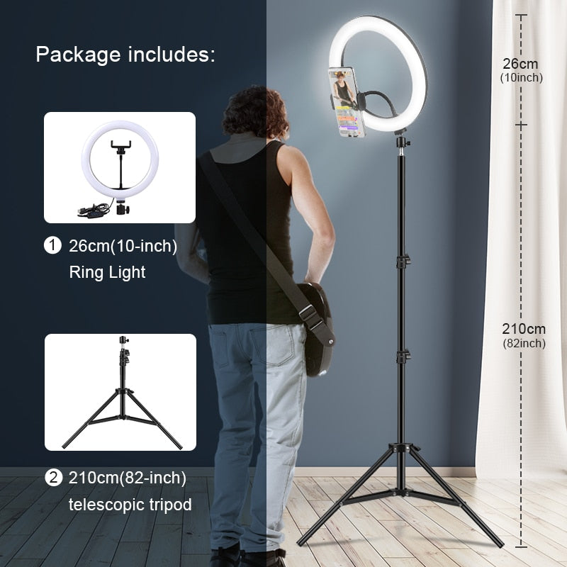 Studio Photography Ring Light Kit