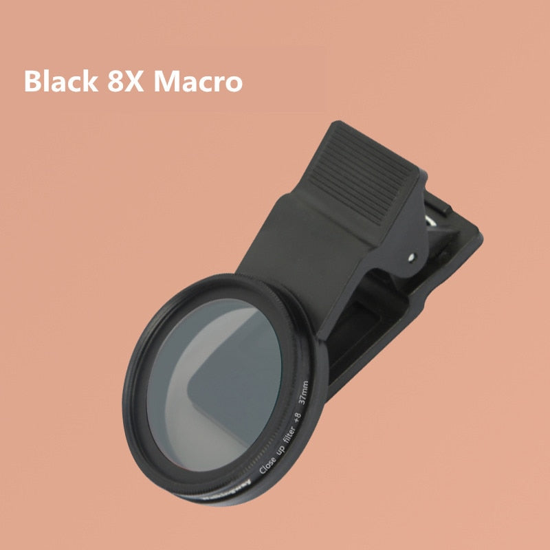 Macro Lens for Mobile with Ring Light Selfie LED