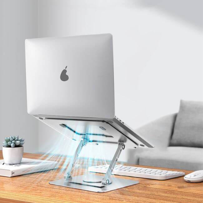 iStand – 360°-Laptopständer aus Aluminium
