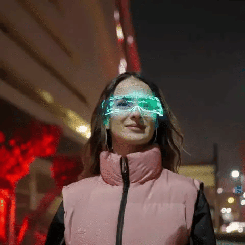 LightVision™ Futuristische LED-Brille (Kaufen Sie 2 und erhalten Sie die 3. KOSTENLOS!)